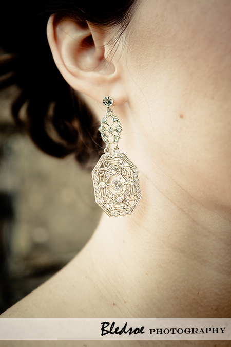 "Bride's earrings, wedding jewelry"